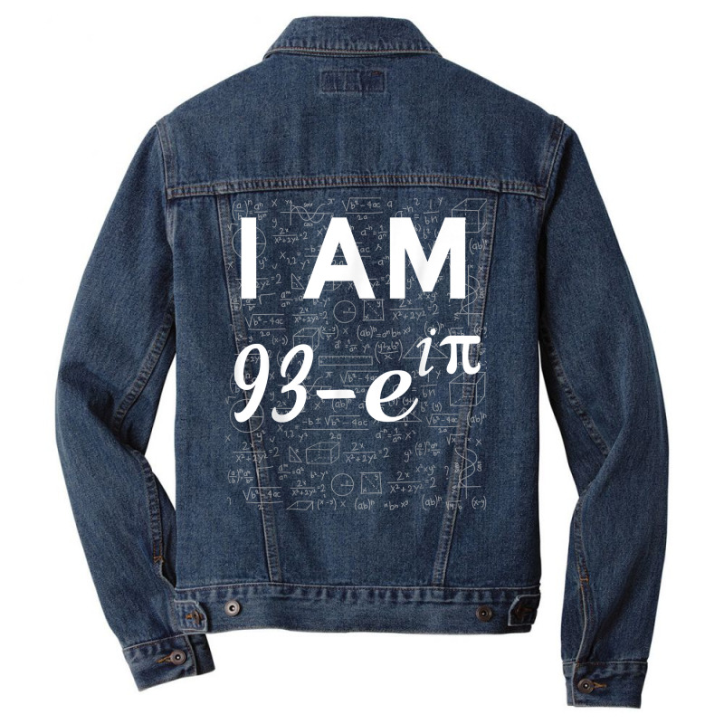 94th Birthday 94 Years Old Math Geek Euler Identity T Shirt Men Denim Jacket | Artistshot