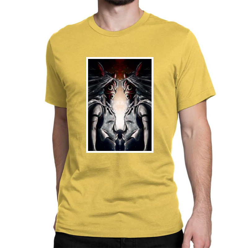 Mononoke Wolf Anime Classic T-shirt by kartikasari | Artistshot