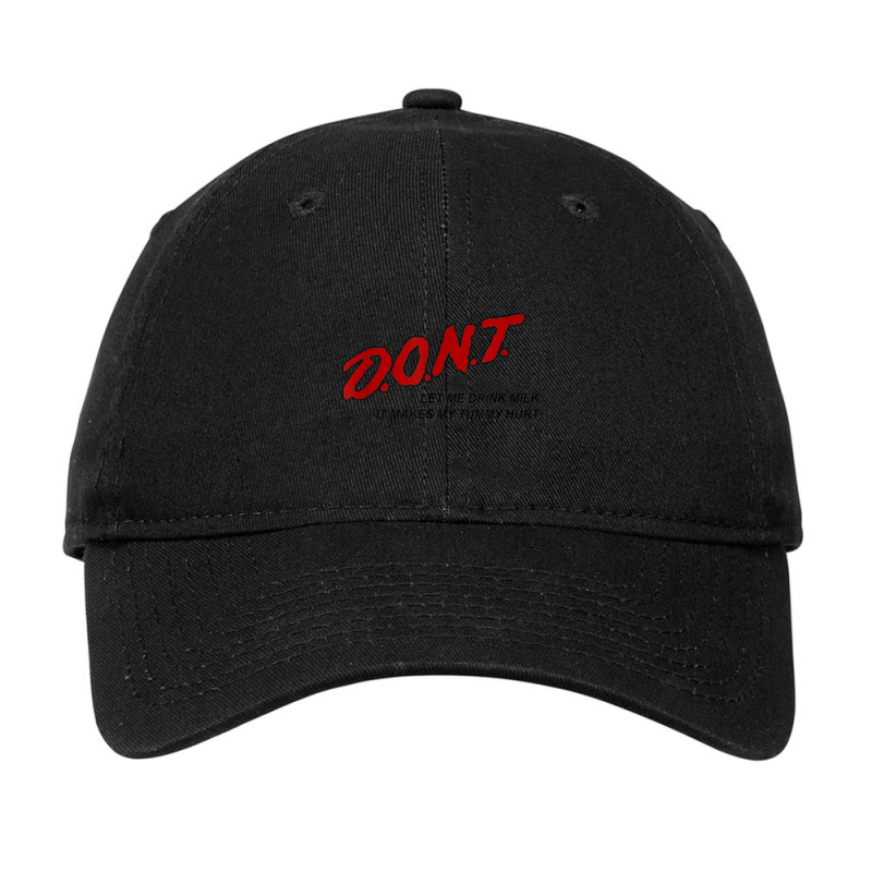 Dont Let Me Drink Milk It Makes My Tummy Hurt Adjustable Cap by cm-arts | Artistshot