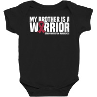 My Brother Is A Warrior Brain Aneurysm Awareness Premium T Shirt Baby Bodysuit | Artistshot