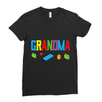 Grandma Master Builder Building Bricks Blocks Family Set Premium T Shi Ladies Fitted T-shirt | Artistshot