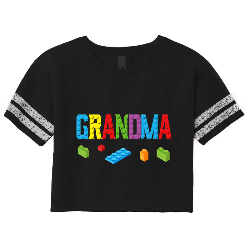 Grandma Master Builder Building Bricks Blocks Family Set Premium T Shi Scorecard Crop Tee by cm-arts | Artistshot