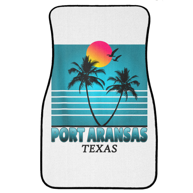 Port Aransas Texas Summer Tee Tank Top Front Car Mat | Artistshot