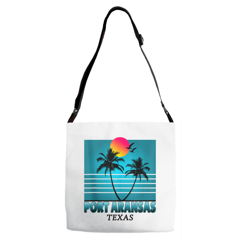 Port Aransas Texas Summer Tee Tank Top Adjustable Strap Totes | Artistshot