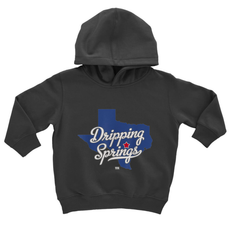 Dripping Springs Texas Tx Map T Shirt Toddler Hoodie | Artistshot