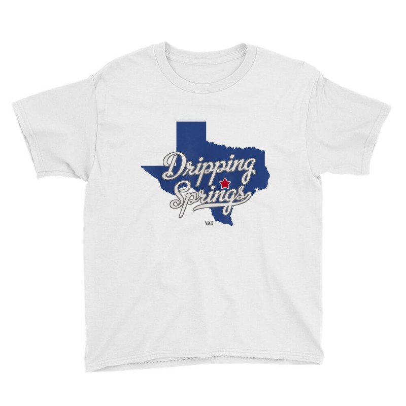 Dripping Springs Texas Tx Map T Shirt Youth Tee | Artistshot