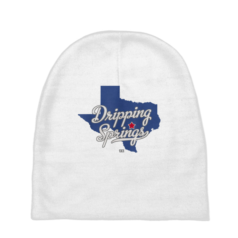 Dripping Springs Texas Tx Map T Shirt Baby Beanies | Artistshot