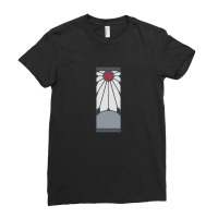 Tanjiro Earrings Hanafuda Ladies Fitted T-shirt | Artistshot