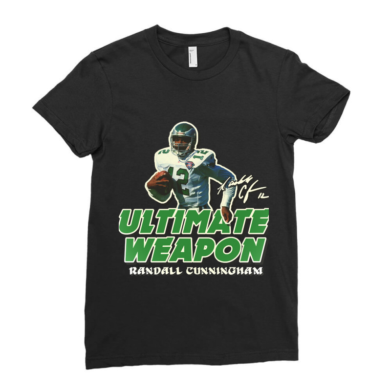 Randall Cunningham Ultimate Weapon Ladies Fitted T-Shirt by cm-arts | Artistshot