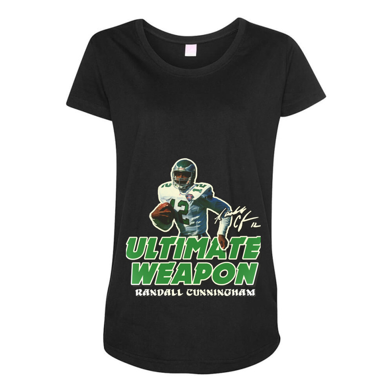 Randall Cunningham Ultimate Weapon Maternity Scoop Neck T-shirt by cm-arts | Artistshot