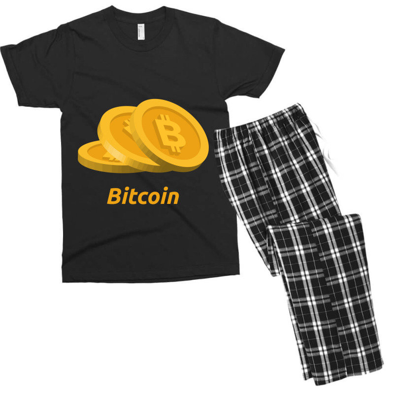 Bitcoin Digital Money Classic Men's T-shirt Pajama Set | Artistshot