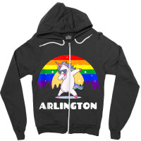 Arlington Texas   Lgbtq Gay Pride Rainbow Tank Top Zipper Hoodie | Artistshot