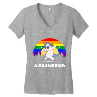 Arlington Texas   Lgbtq Gay Pride Rainbow Tank Top Women's V-neck T-shirt | Artistshot