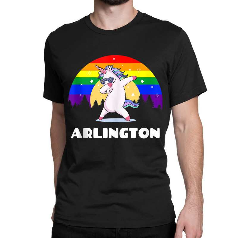 Arlington Texas   Lgbtq Gay Pride Rainbow Tank Top Classic T-shirt by cm-arts | Artistshot