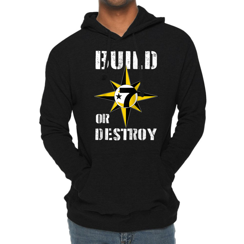 Build Or Destroy Mathematics Allah 5 Percent Godbody Nge God Raglan Ba Lightweight Hoodie | Artistshot