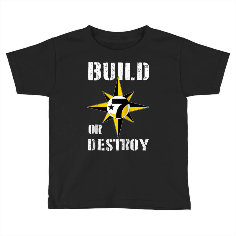 Build Or Destroy Mathematics Allah 5 Percent Godbody Nge God Raglan Ba Toddler T-shirt | Artistshot