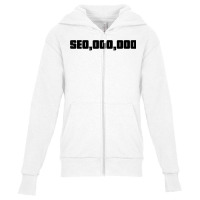 Hustle Smart   Seo Millionaire Digital Marketing T Shirt Youth Zipper Hoodie | Artistshot