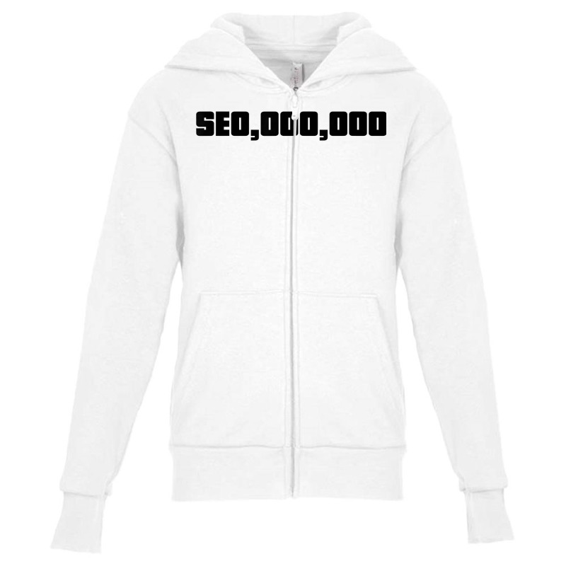 Hustle Smart   Seo Millionaire Digital Marketing T Shirt Youth Zipper Hoodie by cm-arts | Artistshot