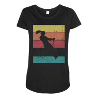 Girl T  Shirt Girl Waterski T  Shirt Maternity Scoop Neck T-shirt | Artistshot