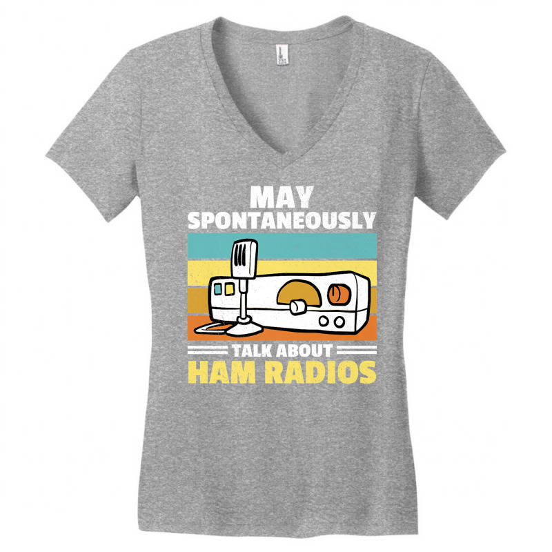 Talk About Ham Radio Amateur Ham Radio Premium T Shirt Women's V-Neck T-Shirt by nyce | Artistshot