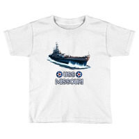 American World War 2 Naval Battleship Uss Missouri Long Sleeve T Shirt Toddler T-shirt | Artistshot