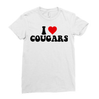 I Love Cougars T Shirt Ladies Fitted T-shirt | Artistshot