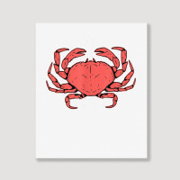 Crab Crustacean T Shirt Portrait Canvas Print | Artistshot