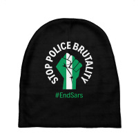 Endsars Stop Police Brutality Nigeria Police Reform Protest Premium T Baby Beanies | Artistshot