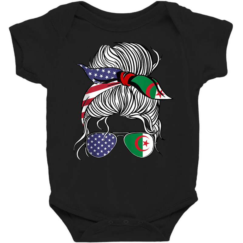 American Algerian Patriot Flag Women Girl Algeria Grown Tank Top Baby Bodysuit | Artistshot