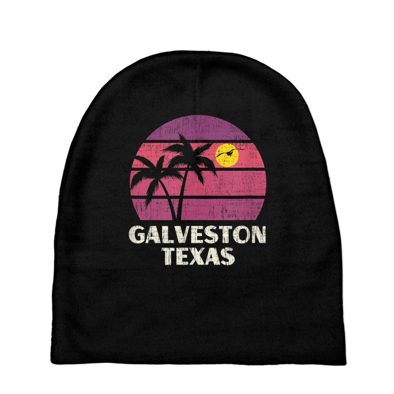 Galveston Texas Beach Surfer Vintage Sun Love Galveston Tx T Shirt Baby Beanies by cm-arts | Artistshot