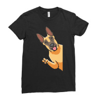 Malinois T  Shirt Malinois Dog B Elgian Shepherd Dog Ladies Fitted T-shirt | Artistshot