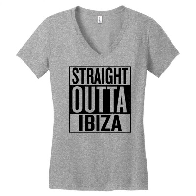 Straight Outta Ibiza Women's V-neck T-shirt Designed By Yiulinhua