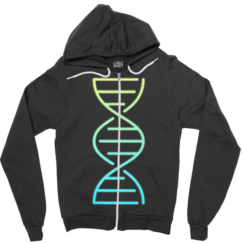 Dna Nucleic Acids Science Biology And Genetics Zip Hoodie Zipper Hoodie by cm-arts | Artistshot