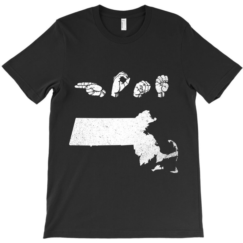 Asl (american Sign Language) Massachusetts Home T-Shirt by cm-arts | Artistshot