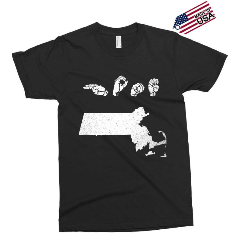 Asl (american Sign Language) Massachusetts Home Exclusive T-shirt by cm-arts | Artistshot