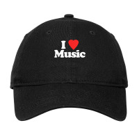 I Love Music   Funny Saying Sarcastic Novelty Musician Music T Shirt Adjustable Cap | Artistshot