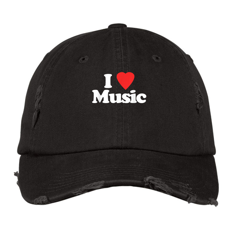 I Love Music   Funny Saying Sarcastic Novelty Musician Music T Shirt Vintage Cap by cm-arts | Artistshot