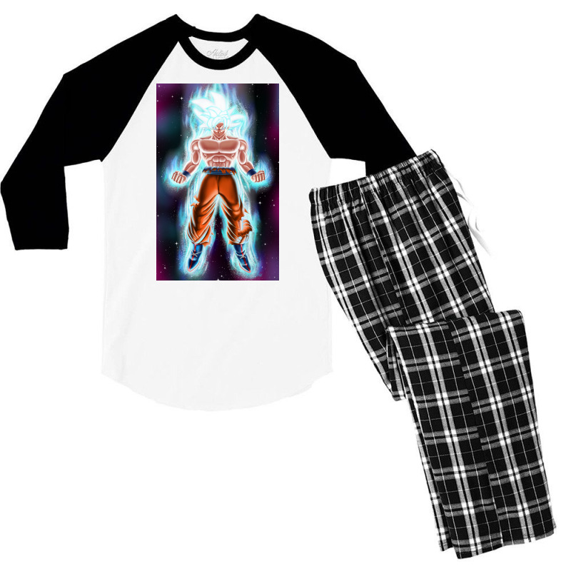 Super Saiyan Goku Men's 3/4 Sleeve Pajama Set | Artistshot