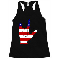 Asl (american Sign Language) Tshirt - I Love You Usa Racerback Tank | Artistshot