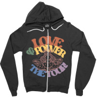 Halsey Love Amp Power Tour Zipper Hoodie | Artistshot