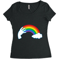 Asl Rainbow Women's Triblend Scoop T-shirt | Artistshot