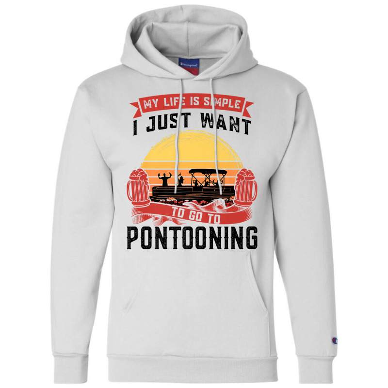 I Just To Go To Pontooning Pontoon Boat Captain Premium T Shirt Champion Hoodie | Artistshot