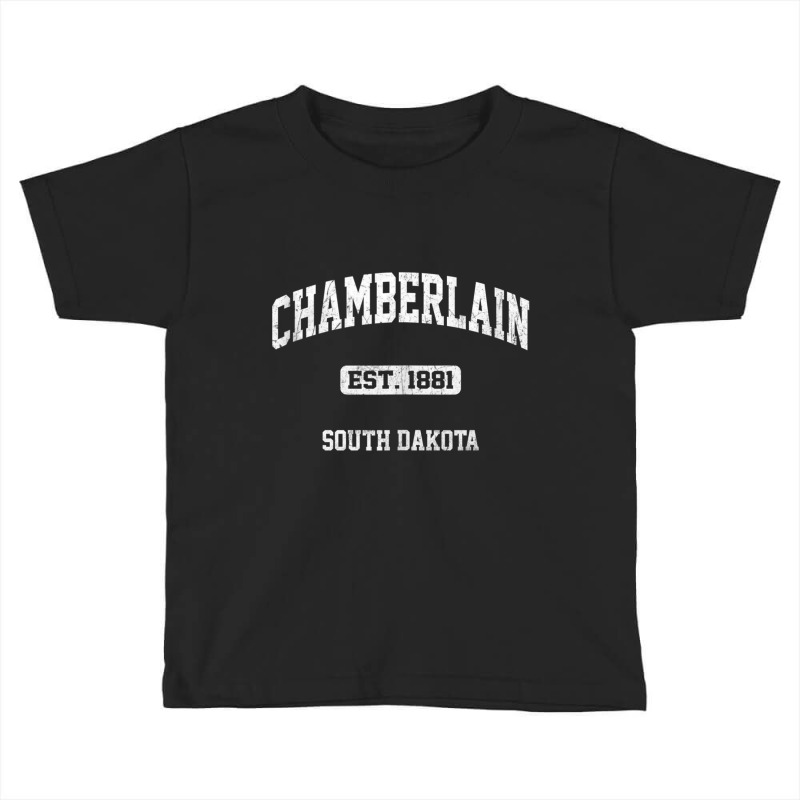 Chamberlain South Dakota Sd Vintage State Athletic Style Tank Top Toddler T-shirt by cm-arts | Artistshot