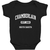 Chamberlain South Dakota Sd Vintage State Athletic Style Tank Top Baby Bodysuit | Artistshot