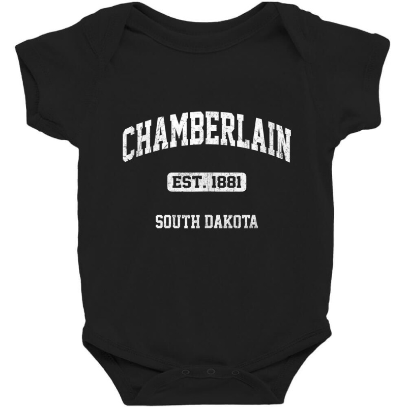 Chamberlain South Dakota Sd Vintage State Athletic Style Tank Top Baby Bodysuit by cm-arts | Artistshot