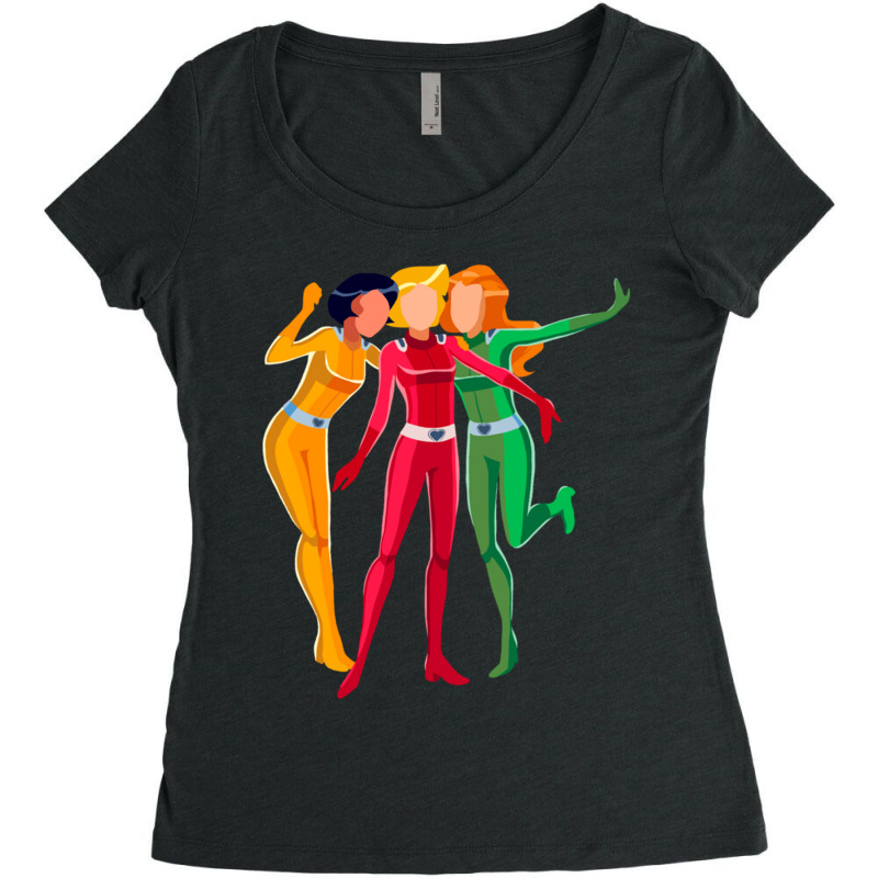 Totally Spies  Minimalist Women's Triblend Scoop T-shirt by cm-arts | Artistshot