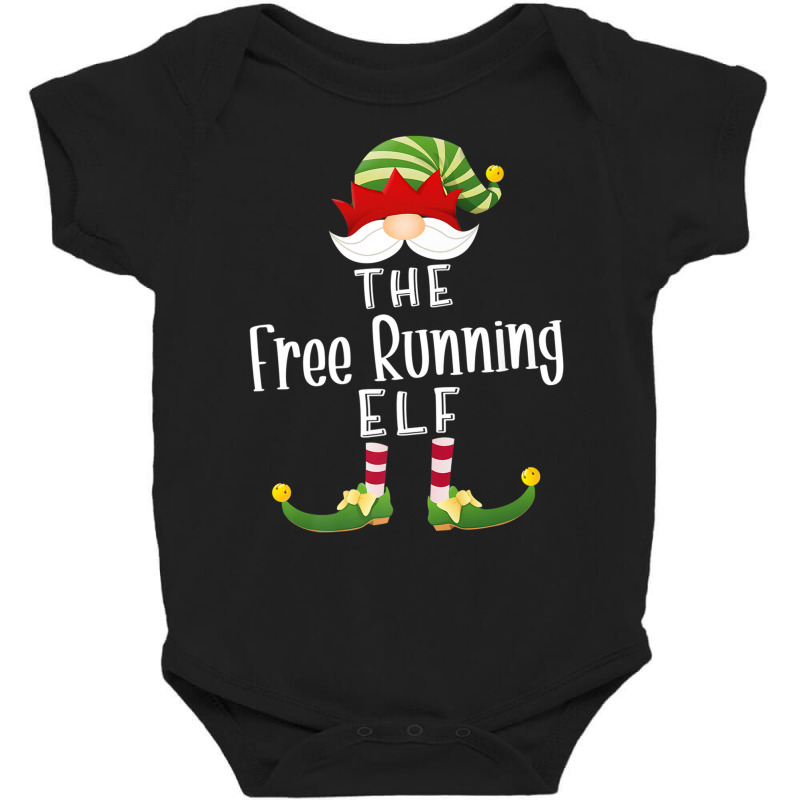 Free Running Elf Group Christmas Funny Pajama Party Premium T Shirt Baby Bodysuit by cm-arts | Artistshot