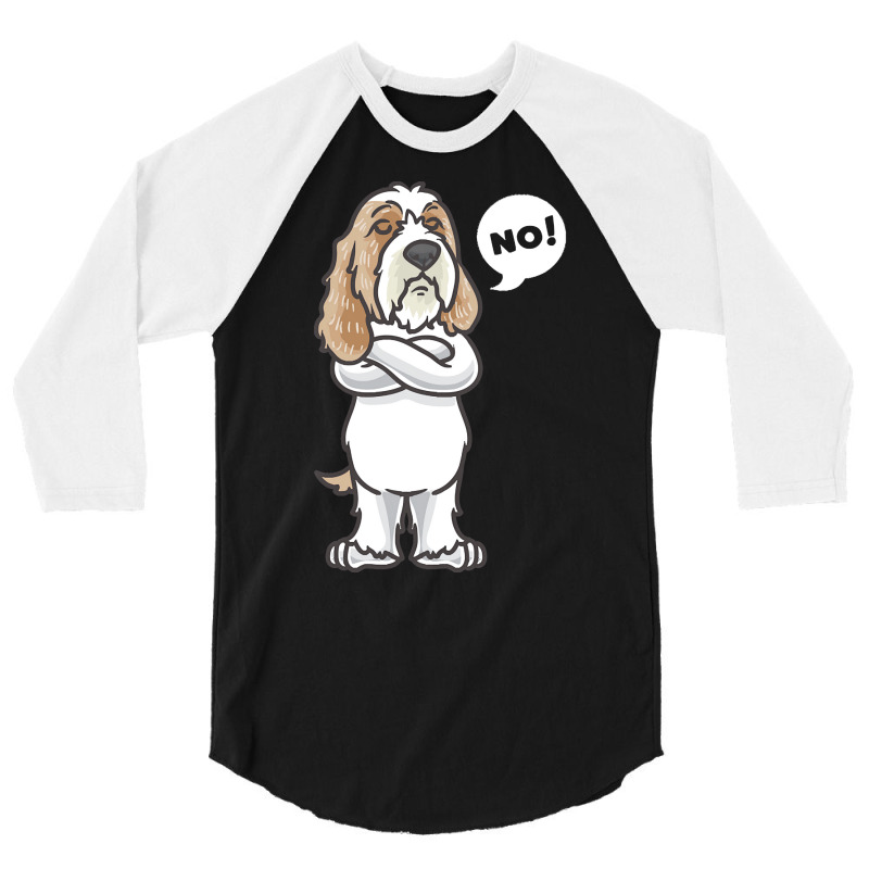 Petit Basset Griffon Venden T  Shirt Stubborn Petit Basset Griffon Ven 3/4 Sleeve Shirt by christiansenmarlene | Artistshot