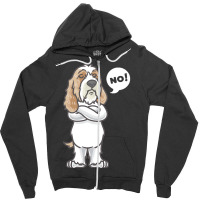 Petit Basset Griffon Venden T  Shirt Stubborn Petit Basset Griffon Ven Zipper Hoodie | Artistshot