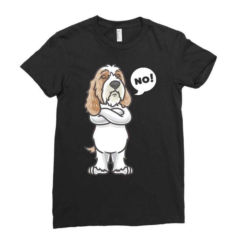 Petit Basset Griffon Venden T  Shirt Stubborn Petit Basset Griffon Ven Ladies Fitted T-Shirt by christiansenmarlene | Artistshot